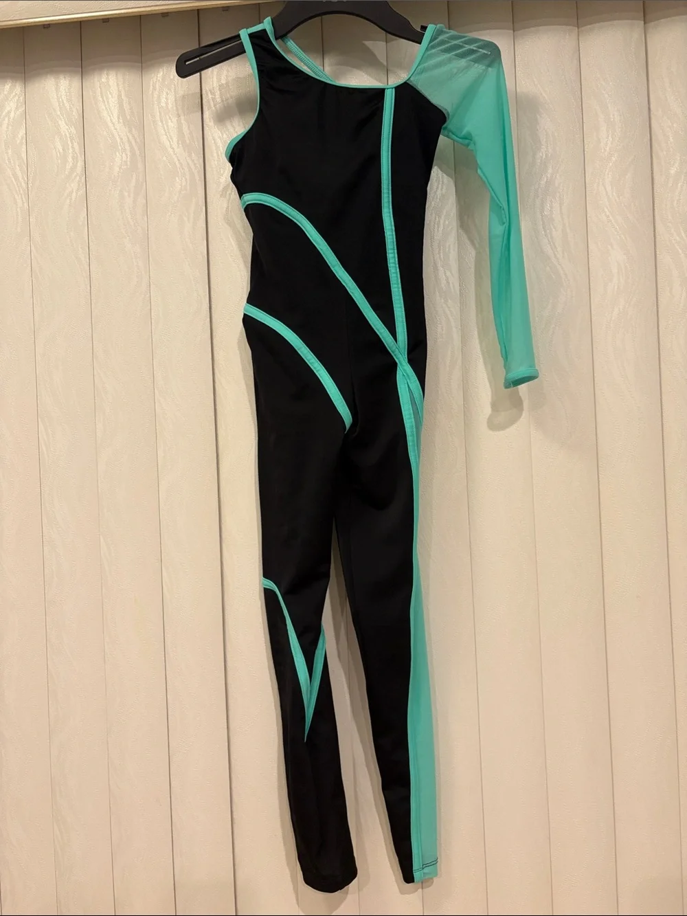 Revolution Black and Mint Green Dance One-Piece Costume